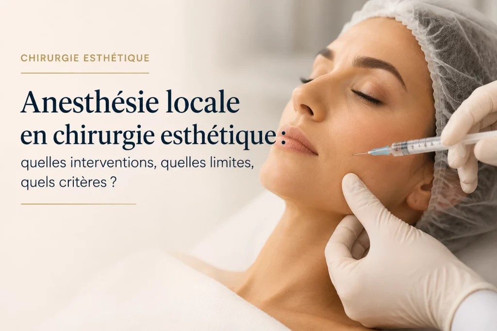Anesthésie locale en chirurgie esthétique, injection sur le visage d’une patiente — Dr Nathaniel Stroumza-Escoffier, chirurgien plasticien à Paris
