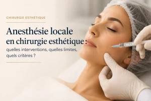 Anesthésie locale en chirurgie esthétique, injection sur le visage d’une patiente — Dr Nathaniel Stroumza-Escoffier, chirurgien plasticien à Paris